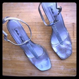 Clear Studded Sling Back